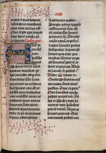 Livro do Evangelho com Retratos Evangelistas: Inicial Decorada, c. 1480