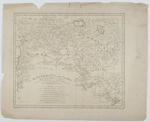 O Eufrates e o Tigre de DAnvilles Atlas, gravado por Thomas Bowen, 1788 de Haywood Haywood
