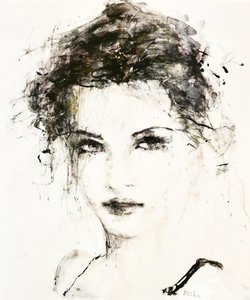 Retrato de uma mulher expressiva