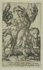 Avareza, dos vícios de Heinrich Aldegrever