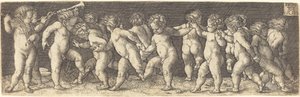 Crianças dançando de Heinrich Aldegrever