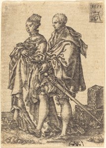 Casal Dançarino, 1551. de Heinrich Aldegrever