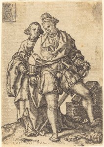 Casal Dançarino, 1551. de Heinrich Aldegrever