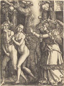 Expulsão do paraíso de Heinrich Aldegrever