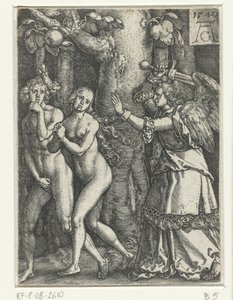Expulsão do Paraíso de Heinrich Aldegrever