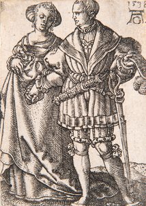 Da série The Small Wedding Dancers , 1538. de Heinrich Aldegrever