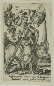 Gula, dos vícios de Heinrich Aldegrever