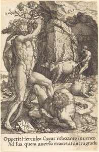 Hércules Matando Cacus de Heinrich Aldegrever