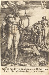 Hércules matando Nessus, 1550. de Heinrich Aldegrever