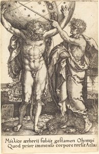 Hércules e Atlas de Heinrich Aldegrever