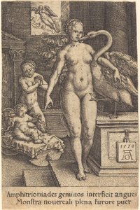 Hércules criança, 1550. de Heinrich Aldegrever