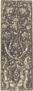 Frutas altas com ornamentos de Heinrich Aldegrever