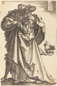 Grandes dançarinas de casamento, 1538. de Heinrich Aldegrever