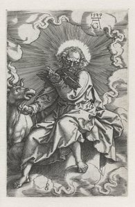 Lucas Quatro Evangelistas (título da série) de Heinrich Aldegrever