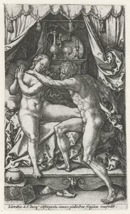 Lucretia em Sexto Tarquínio de Heinrich Aldegrever