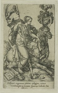 Luxúria, dos Vícios de Heinrich Aldegrever