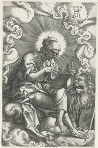 Marco Quatro Evangelistas (título da série) de Heinrich Aldegrever