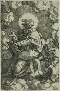 Mateus, de Os Quatro Evangelistas de Heinrich Aldegrever