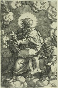 Mateus, de Os Quatro Evangelistas, 1539 de Heinrich Aldegrever