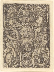 Ornamento com máscara de Heinrich Aldegrever