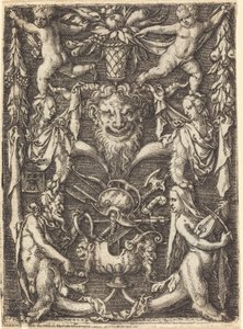 Ornamento com máscara de Heinrich Aldegrever