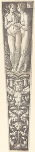 Ornamento com casal nu de Heinrich Aldegrever