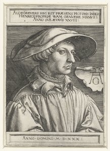 Autorretrato de Heinrich Aldegrever