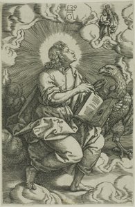 São João, de Os Quatro Evangelistas de Heinrich Aldegrever