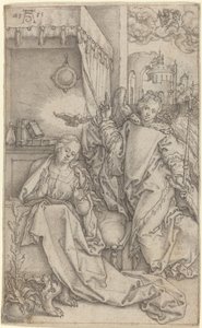 A Anunciação, 1552. de Heinrich Aldegrever