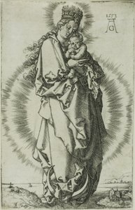 A Virgem e o Menino na Lua Crescente de Heinrich Aldegrever
