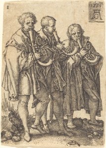 Três músicos de Heinrich Aldegrever