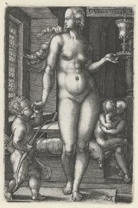 Vénus (título sobre o objecto)
Os sete planetas (título da série) de Heinrich Aldegrever
