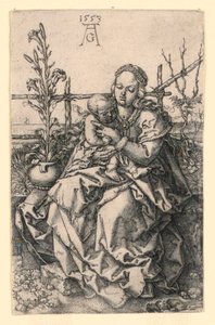 Virgem e o Menino de Heinrich Aldegrever