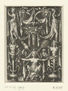 Decoração plana com grotescos de Heinrich Aldegrever