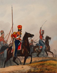 Esquadrão Tártaro da Guarda Vital da Crimeia, década de 1840 de Heinrich Ambros Eckert