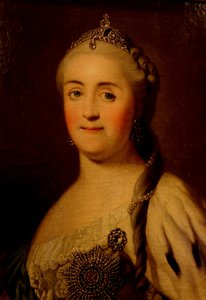 Retrato da imperatriz Catarina II 1729-1796, 1770s de Heinrich Buchholz