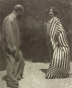 Gustav Klimt e Emilie Flöge, c. 1909. de Heinrich Böhler