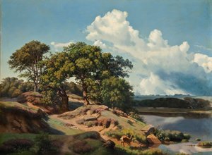 Dinamarquês: Paisagem dinamarquesa. Paisagem dinamarquesa. de Heinrich Buntzen