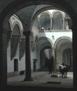 Pátio do Palazzo Fava, Bolonha de Heinrich Hansen