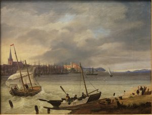 Kiel e o fiorde de Kiel de Heinrich Hintze
