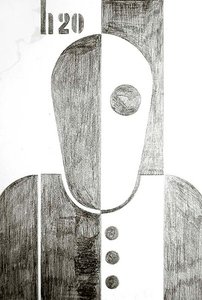 Homem, 1920 (crayon no papel)