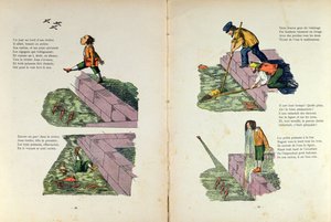 "A história de Jean Nez-en-l&39;Air", ilustração da tradução de Hoffmann "Struwelpeter" feita por Trim (Louis Gustave Regensburg, 1827-1900), c.1850 de Heinrich Hoffmann