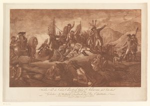 Morte heróica de Christoph Schwerin na Batalha de Praga de Heinrich Jan Penningh