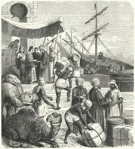 comerciantes árabes (gravura) de Heinrich Leutemann