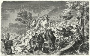 Batalha do Crimissus, 339 aC (gravação) de Heinrich Leutemann