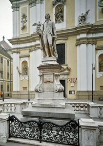 Monumento em homenagem ao compositor austríaco Franz Joseph Haydn (1732-1809) realizado por Heinrich Nitter (1844-1892) 1887 Vienna, Austria de Heinrich Natter
