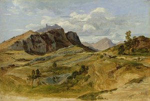 Paisagem em Civitella, 1822 (óleo sobre papel em papelão)