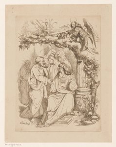 Judas Iscariotes com os sumos sacerdotes Ganância (Avaritia) Pecados Capitais e a Queda (título da série) de Heinrich Vianden