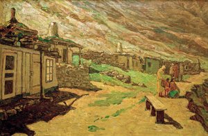 Antiga vila no Cáucaso, 1940. de Heinrich Vogeler
