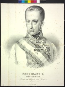 Fernando I Imperador da Áustria de Heinrich Wilhelm Schlesinger